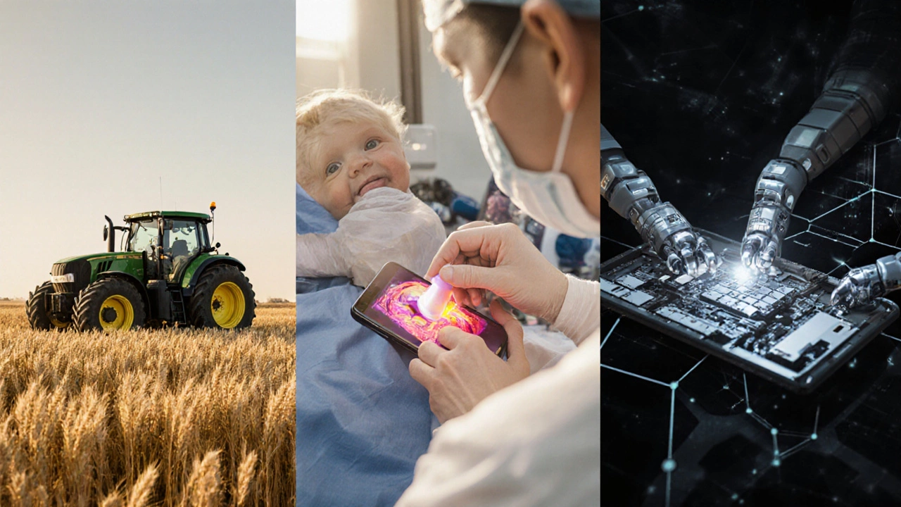 Трактор в поле, хирург с баллоном и смартфон — всё это результат машиностроения.