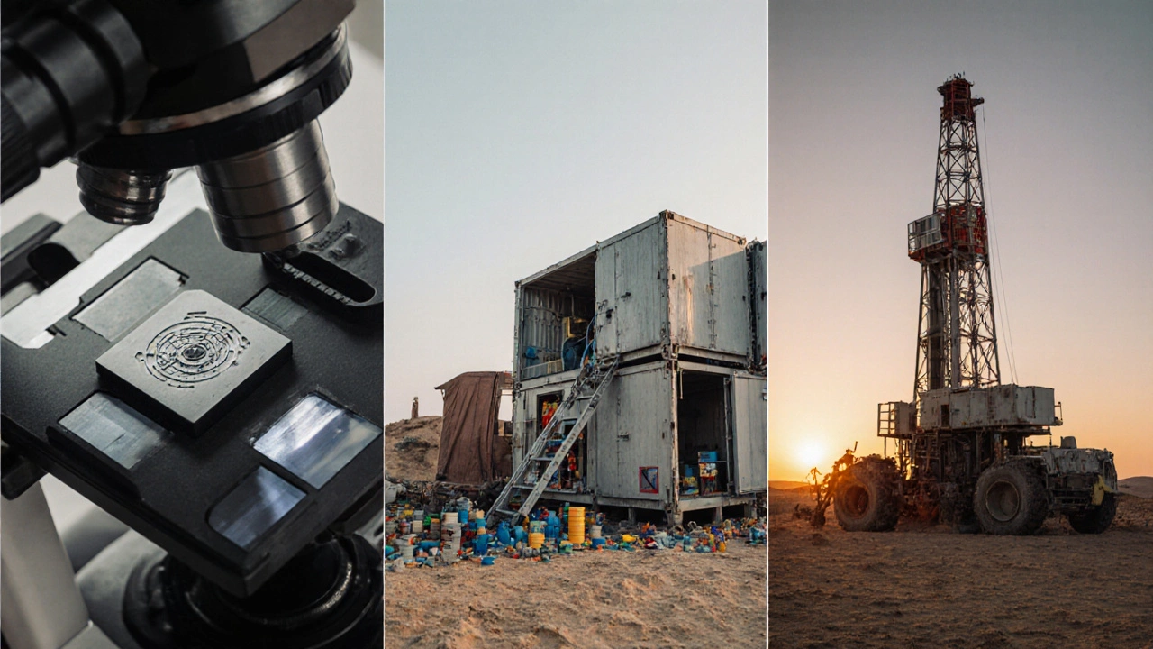 Три сегмента российского машиностроения 2025 года: медицинские импланты, модульные станции и ремонтная техника в пустыне.