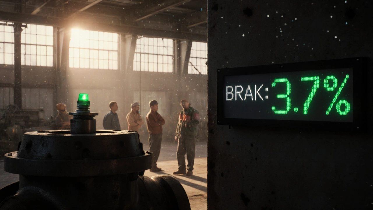 Простой датчик на станке и цифра брака 3,7% на экране в цеху утром.