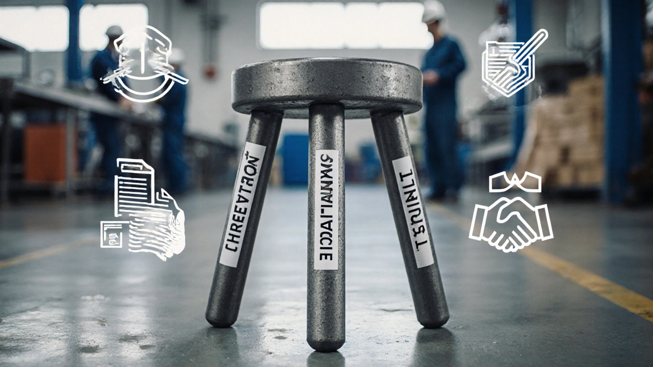 Три опоры контроля качества: предотвращение, соответствие, доверие.