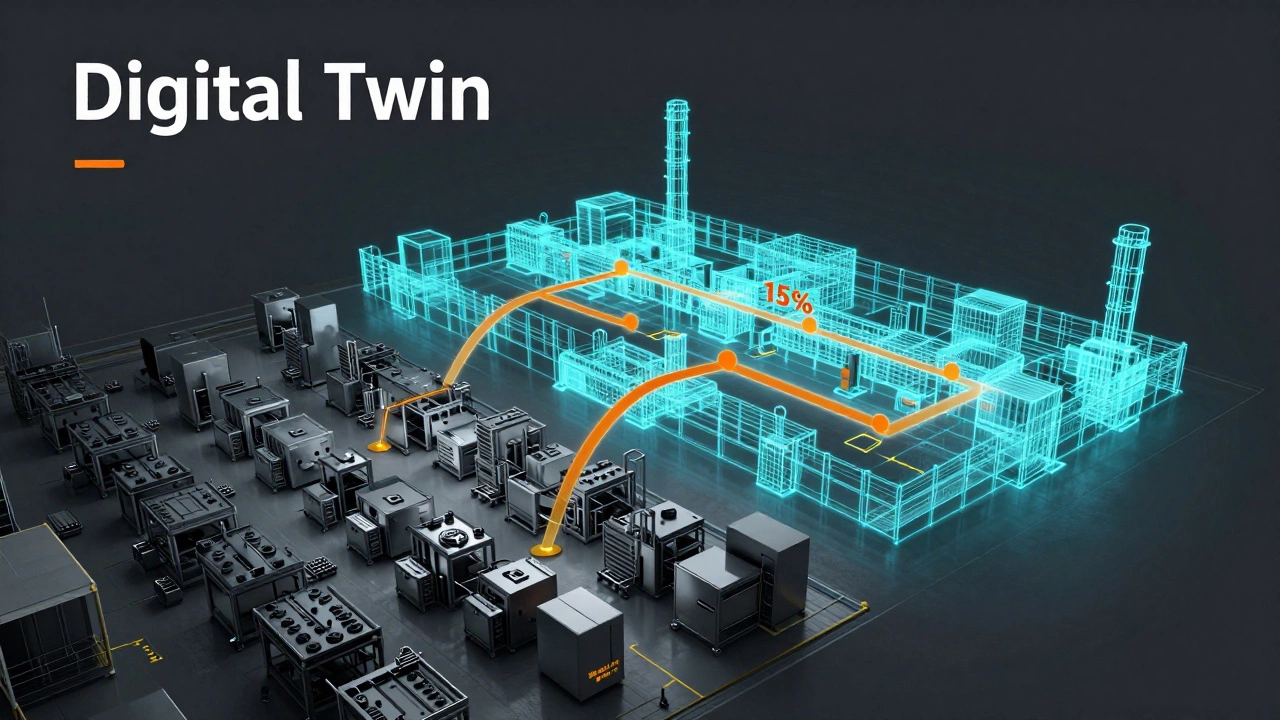 Цифровой двойник завода: разделение реального цеха и виртуальной модели
