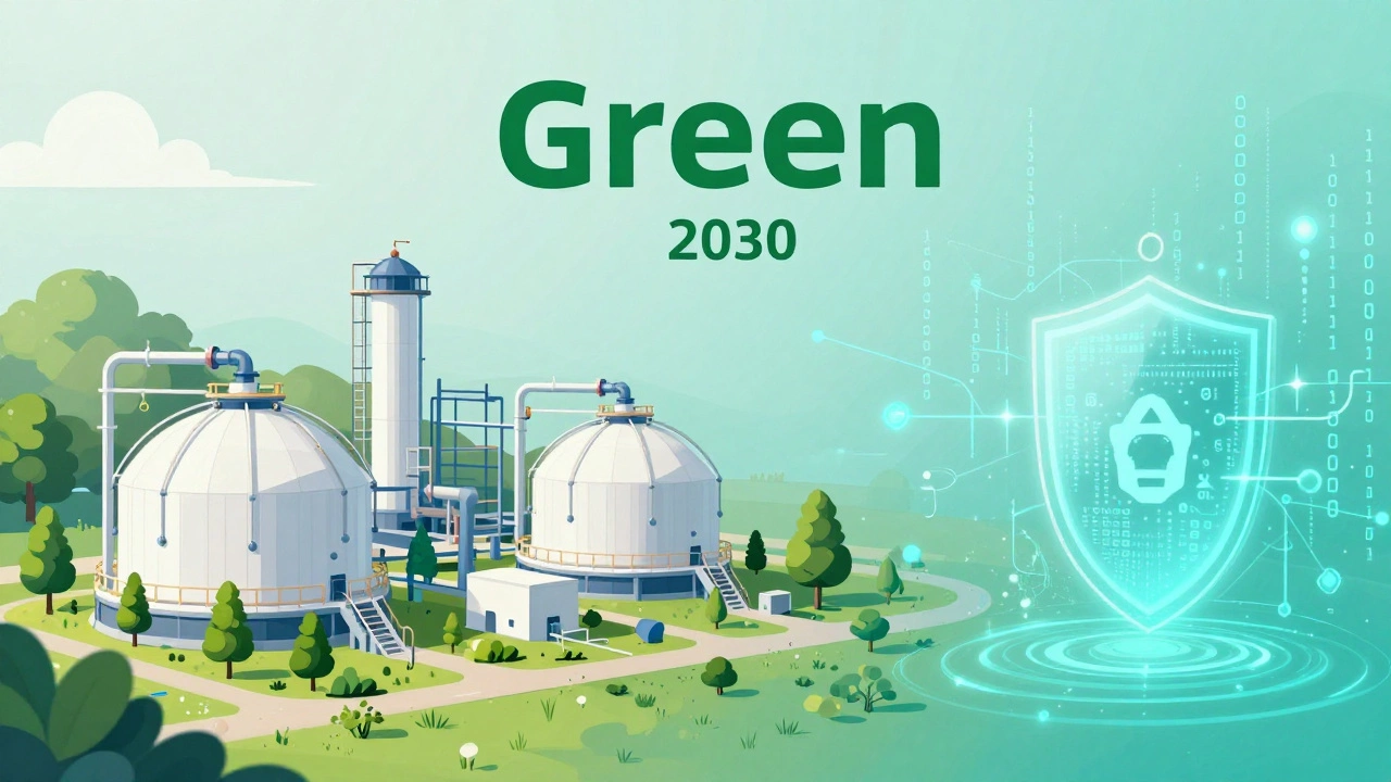 Концептуальное изображение экспорта водорода и IT-технологий будущего